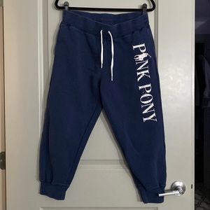 Pink Pony Ralph Lauren sweat pants, women size M, Navy blue